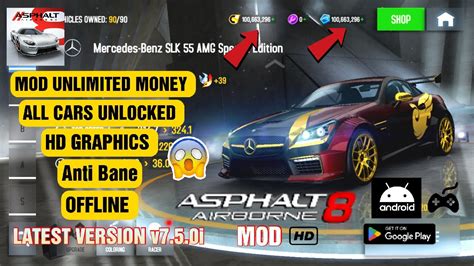 Asphalt 8 MOD APK 7.5.0i (Unlimited Money/Free Shopping).
